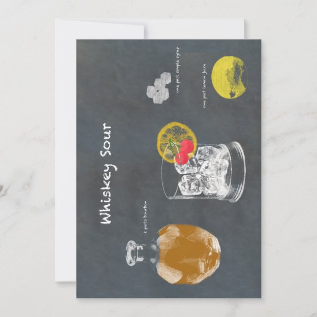 Convite Whiskey Sour (Frente)