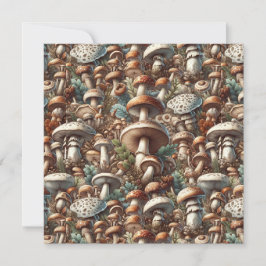 Convite Whispering Woods: Padrão De Cogumelo Sem Olhos Col