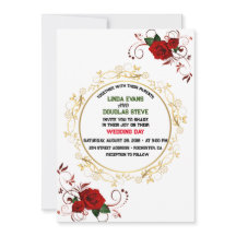 White Burgundy e Dourado Casamento Floral Moderno