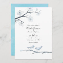 White Cherry Blossoms Código QR Casamento RSVP