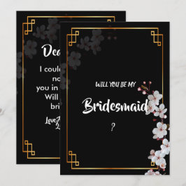 Convite White Cherry Blossoms &Frame Bridesmaid
