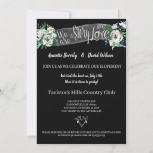 Convite White Floral, Nós Elogiamos Festa de casamento Pos