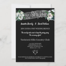 White Floral Posta Wedch Party Brunch