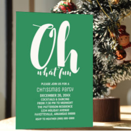 Convite White Green - Que festa divertida de férias convid