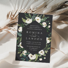 Convite White Peony | Armamento Geométrico Floral