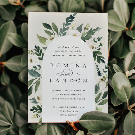 Convite White Peony | Casamento por arco floral