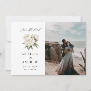 Convite White Peony Salve a Data