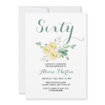 White Rose Greenery Sessenta Aniversário