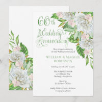 White Rose Orchid 60th Wedding Anniversary Party 