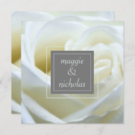 Convite White Rose Wedding