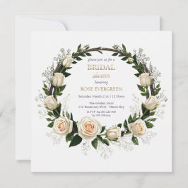 Convite White Roses & Baby’s Breath 