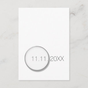 Convite White Save The Date Birthday Vip Invance