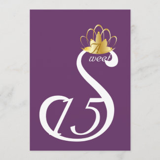 Convite White Swan Sweet Quinze Coronation_ Customize