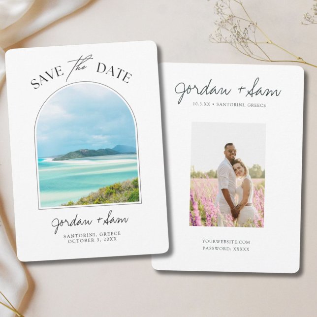 Convite Whitsunday Island - Austrália - Casamento Salve a  (Whitsunday Island Australia Wedding Save the Date Invitation
)