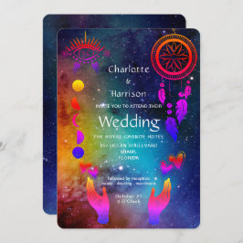 Convite Wiccan Magic Casamento Incomum