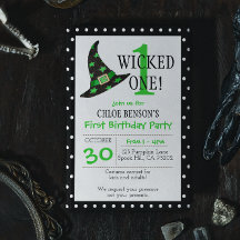 Wick One Green Halloween Primeiro Aniversário