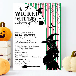 Convite Wicked Cute Baby está preparando uma Festa de Chá 