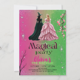 Convite Wicked themed Elphaba & Glinda Birthday