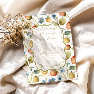 Convite Wild Berry Romance Chá de panela