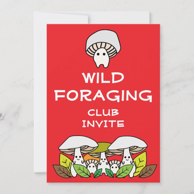 Convite Wild Foraging Group (Frente)