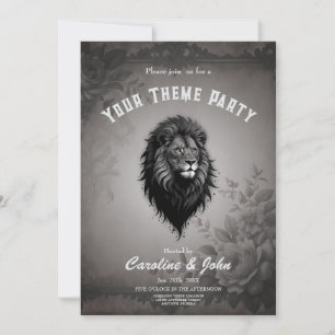 Convite Wild Grace: retrato impressionante de um leão