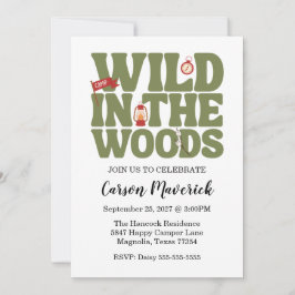 Convite Wild In The Woods Kids Birthday