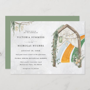 Convite Wild Love   Boho Macrame Greenery Casamento