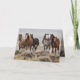 Convite "Wild Mares and Foal on the Move"