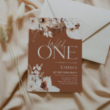 Wild One 1st Aniversário Boho Terracotta