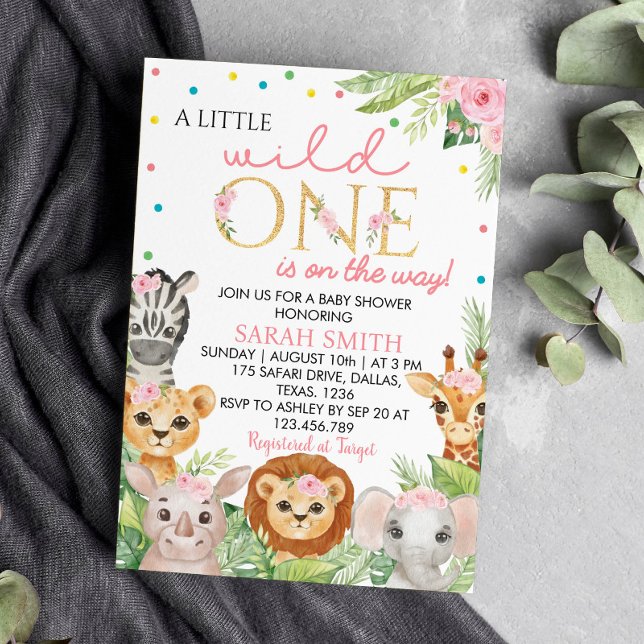 Convite Wild One Baby Shower Invitation (Criador carregado)