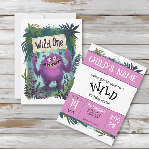 Convite Wild One Birthday