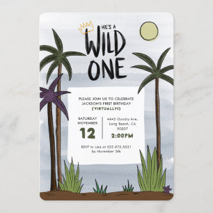 Convite Wild One Birthday
