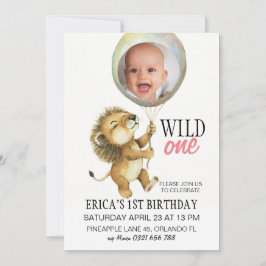 Convite Wild One Birthday, primeiro aniversario de