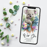 Wild One Cute Koala primeiro aniversario Animal