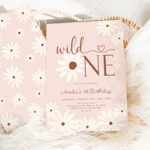 Convite Wild One Daisy primeiro aniversario