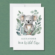 Wild One Koala Animal Child primeiro aniversario