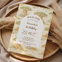 Wild One Neutral Safari First Birthday