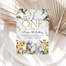 Wild One Safari Animal primeiro aniversario Boys I