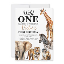 Wild One Safari Primeiro Aniversário