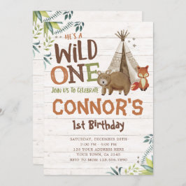 Convite Wild One, Woodland, Tribal