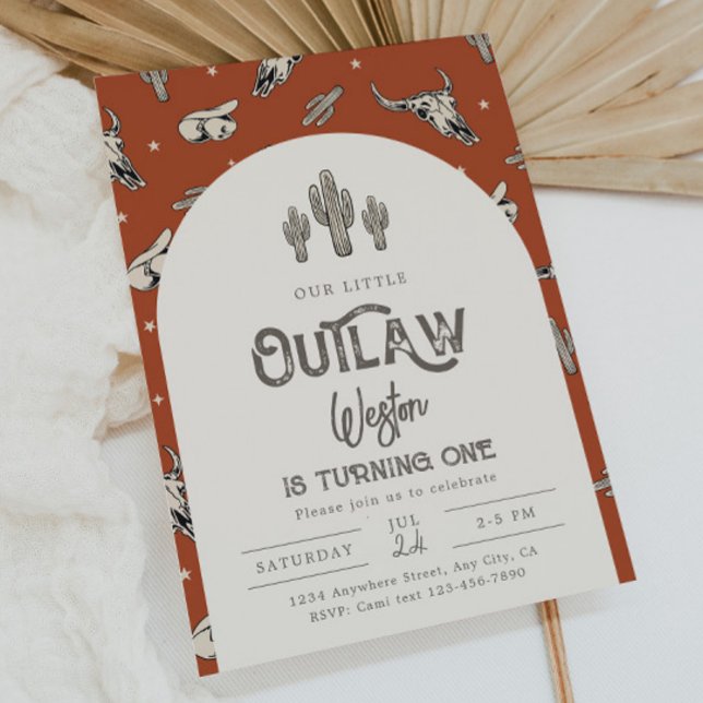 Convite Wild West Birthday | Convite De Cowboy (Criador carregado)