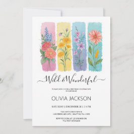 Convite Wild & Wonderful Watercolor Birthday Invitation