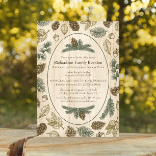 Convite Wilderness Camping Family Reunion Jamboree CHURRAS