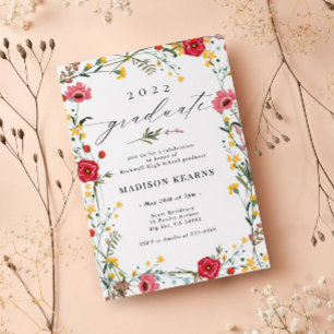 Convite Wildflower 2023 Graduation Invitation