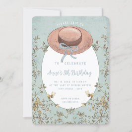 Convite Wildflower Anne of Green Gables Birthday