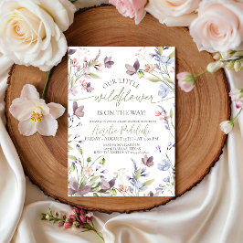 Convite Wildflower Baby Shower Invitation