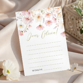 Convite Wildflower Birthday Time Capsule Card