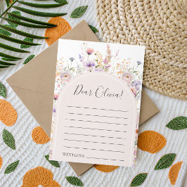 Convite Wildflower Birthday Time Capsule Card