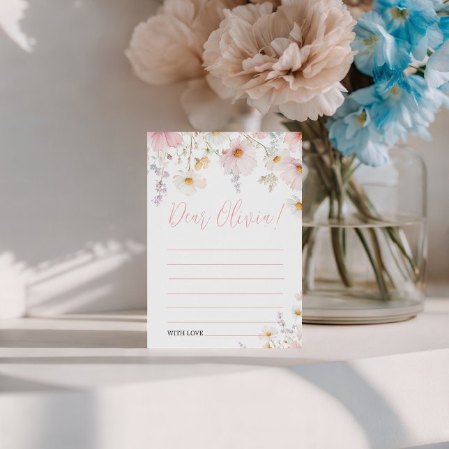 Convite Wildflower Birthday Time Capsule Card (Criador carregado)