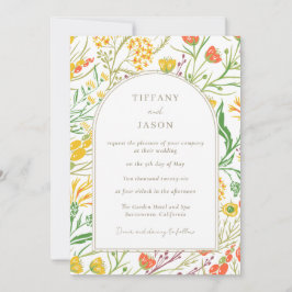 Convite Wildflower Boho Wedding